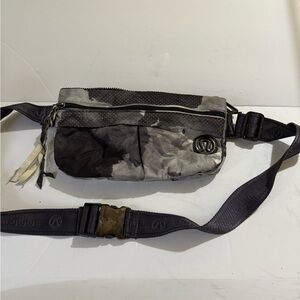 lululemon athletica Black and Gray waist Bag